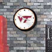 Virginia Tech Hokies: Retro Lighted Wall Clock, NCVTCH-550-01