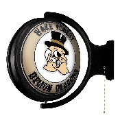 Wake Forest Demon Deacons: Mascot - Original Round Rotating Lighted Wall Sign, NCWAKE-115-02