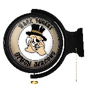 Wake Forest Demon Deacons: Mascot - Original Round Rotating Lighted Wall Sign, NCWAKE-115-02