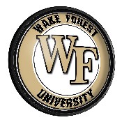 Wake Forest Demon Deacons: Round Slimline Lighted Wall Sign, NCWAKE-130-01