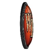 Wake Forest Demon Deacons: Basketball - Round Slimline Lighted Wall Sign, NCWAKE-130-11