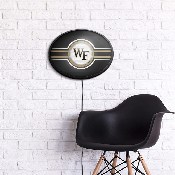Wake Forest Demon Deacons: Oval Slimline Lighted Wall Sign, FNB-NCWAKE-140-01A