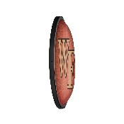 Wake Forest Demon Deacons: Pigskin - Oval Slimline Lighted Wall Sign, NCWAKE-140-21