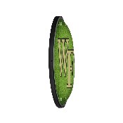 Wake Forest Demon Deacons: On the 50 - Oval Slimline Lighted Wall Sign, NCWAKE-140-22