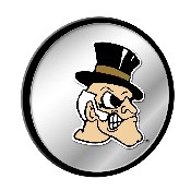 Wake Forest Demon Deacons: Mascot - Modern Disc Mirrored Wall Sign, NCWAKE-235-02A