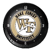 Wake Forest Demon Deacons: Ribbed Frame Wall Clock, NCWAKE-530-01