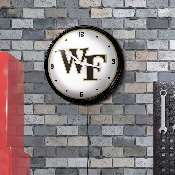 Wake Forest Demon Deacons: Retro Lighted Wall Clock, NCWAKE-550-01