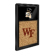 Wake Forest Demon Deacons: Mascot Dual Logo - Cork Note Board, FNB-NCWAKE-640-04A