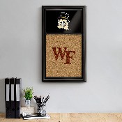 Wake Forest Demon Deacons: Mascot Dual Logo - Cork Note Board, FNB-NCWAKE-640-04A