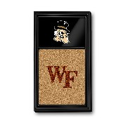 Wake Forest Demon Deacons: Mascot Dual Logo - Cork Note Board, FNB-NCWAKE-640-04A