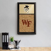 Wake Forest Demon Deacons: Mascot Dual Logo - Cork Note Board, FNB-NCWAKE-640-04A
