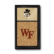 Wake Forest Demon Deacons: Mascot Dual Logo - Cork Note Board, FNB-NCWAKE-640-04A