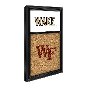 Wake Forest Demon Deacons: WAKE Dual Logo - Cork Note Board, NCWAKE-640-06