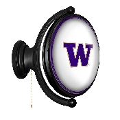 Washington Huskies: Original Oval Rotating Lighted Wall Sign, FNB-NCWASH-125-01A