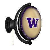 Washington Huskies: Original Oval Rotating Lighted Wall Sign, FNB-NCWASH-125-01A
