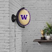 Washington Huskies: Original Oval Rotating Lighted Wall Sign, FNB-NCWASH-125-01A