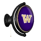 Washington Huskies: Original Oval Rotating Lighted Wall Sign, FNB-NCWASH-125-01A