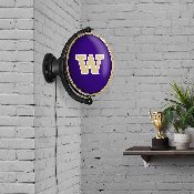 Washington Huskies: Original Oval Rotating Lighted Wall Sign, FNB-NCWASH-125-01A