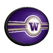 Washington Huskies: Oval Slimline Lighted Wall Sign, FNB-NCWASH-140-01A