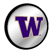 Washington Huskies: Modern Disc Mirrored Wall Sign, NCWASH-235-01