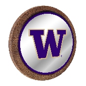 Washington Huskies: Mirrored Barrel Top Mirrored Wall Sign, NCWASH-245-01