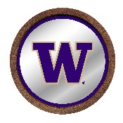 Washington Huskies: Mirrored Barrel Top Mirrored Wall Sign, NCWASH-245-01