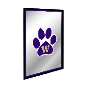 Washington Huskies: Paw - Framed Mirrored Wall Sign, FNB-NCWASH-275-01A