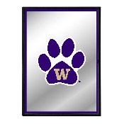 Washington Huskies: Paw - Framed Mirrored Wall Sign, FNB-NCWASH-275-01A