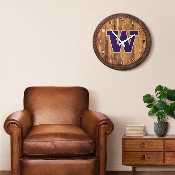 Washington Huskies: Faux Barrel Top Wall Clock, NCWASH-560-01