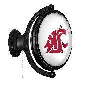 Washington State Cougars: Original Oval Rotating Lighted Wall Sign, NCWAST-125-01A