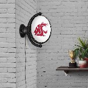 Washington State Cougars: Original Oval Rotating Lighted Wall Sign, NCWAST-125-01A