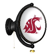 Washington State Cougars: Original Oval Rotating Lighted Wall Sign, NCWAST-125-01A