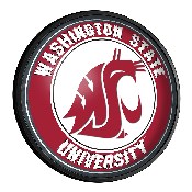 Washington State Cougars: Round Slimline Lighted Wall Sign, NCWAST-130-01