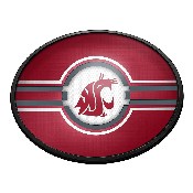 Washington State Cougars: Oval Slimline Lighted Wall Sign, FNB-NCWAST-140-01A