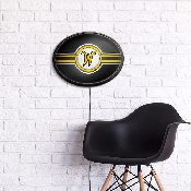 Washington State Cougars: Oval Slimline Lighted Wall Sign, FNB-NCWAST-140-01A