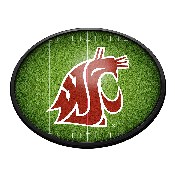 Washington State Cougars: On the 50 - Oval Slimline Lighted Wall Sign, NCWAST-140-22