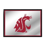 Washington State Cougars: Logo - Framed Mirrored Wall Sign, NCWAST-265-01