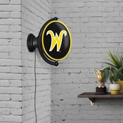 WSU - Wichita State Shockers Rotating LED Team Spirit Wall Sign, FNB-NCWHST-125