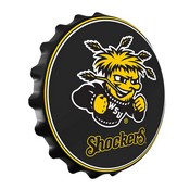 WSU - Wichita State Shockers Team Spirit Bottle Cap Wall Sign, FNB-NCWHST-210