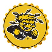 WSU - Wichita State Shockers Team Spirit Bottle Cap Wall Sign, FNB-NCWHST-210