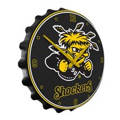 WSU - Wichita State Shockers Team Spirit Bottle Cap Wall Clock, FNB-NCWHST-540