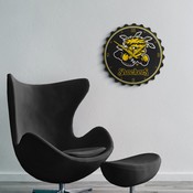 WSU - Wichita State Shockers Team Spirit Bottle Cap Wall Clock, FNB-NCWHST-540