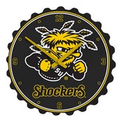 WSU - Wichita State Shockers Team Spirit Bottle Cap Wall Clock, FNB-NCWHST-540