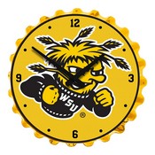 WSU - Wichita State Shockers Team Spirit Bottle Cap Wall Clock, FNB-NCWHST-540