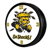 WSU - Wichita State Shockers 19" LED Team Spirit Clock, FNB-NCWHST-550