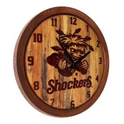 WSU - Wichita State Shockers 20" Barrel Team Logo Wall Clock FNB-NCWHST-560
