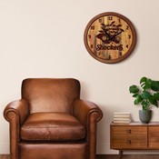 WSU - Wichita State Shockers 20" Barrel Team Logo Wall Clock FNB-NCWHST-560