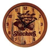 WSU - Wichita State Shockers 20" Barrel Team Logo Wall Clock FNB-NCWHST-560