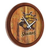 WSU - Wichita State Shockers 20" Barrel Team Logo Wall Clock FNB-NCWHST-560
