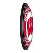 Wisconsin Badgers: Round Slimline Lighted Wall Sign, NCWISB-130-01
